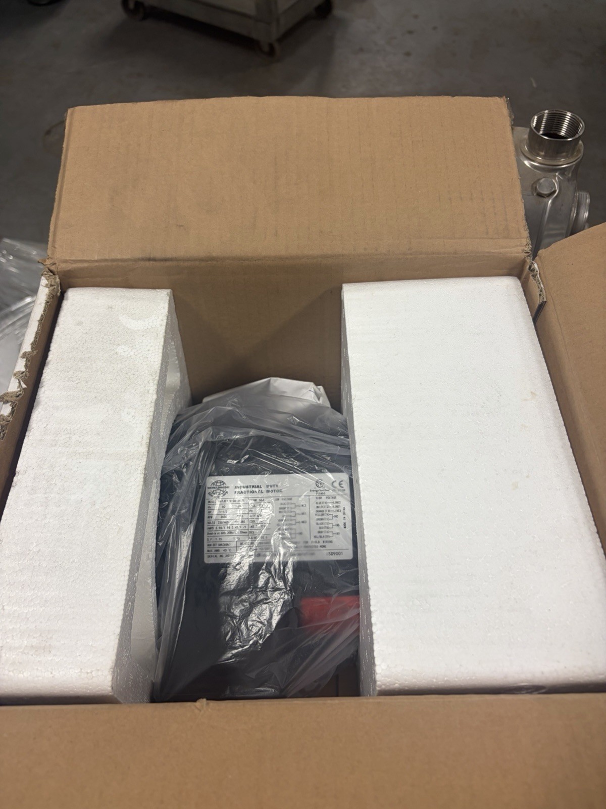 NEW WORLDWIDE ELECTRIC NATJE1.5-36-56JB 230/460V 3.96/1.71A MOTOR