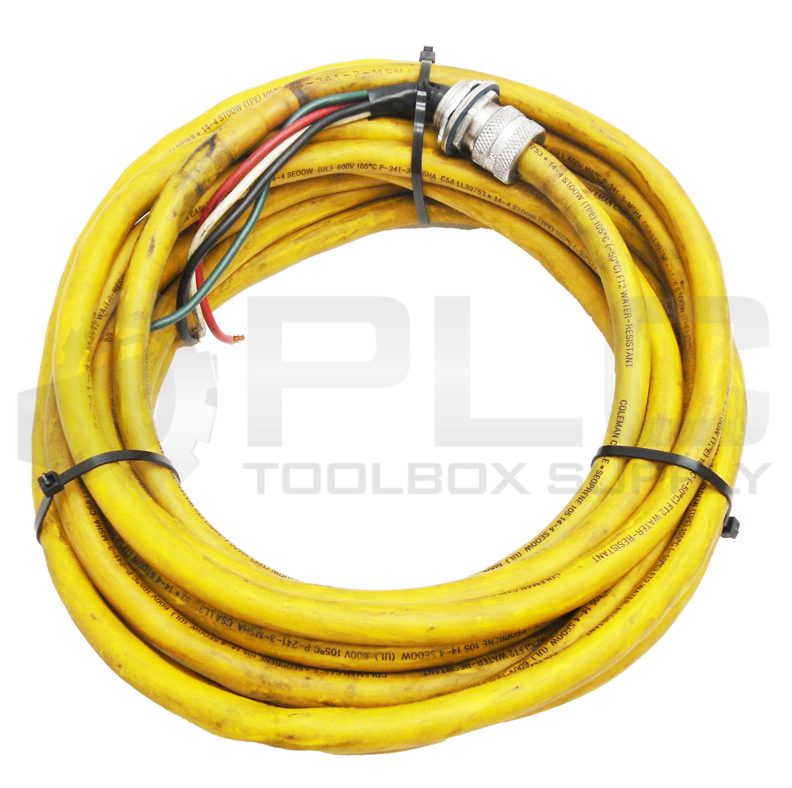 COLEMAN P-241-3 CABLE 14-4 SEOW 600V CSA LL39753 P-241-3-MSHA APPROX. 27′