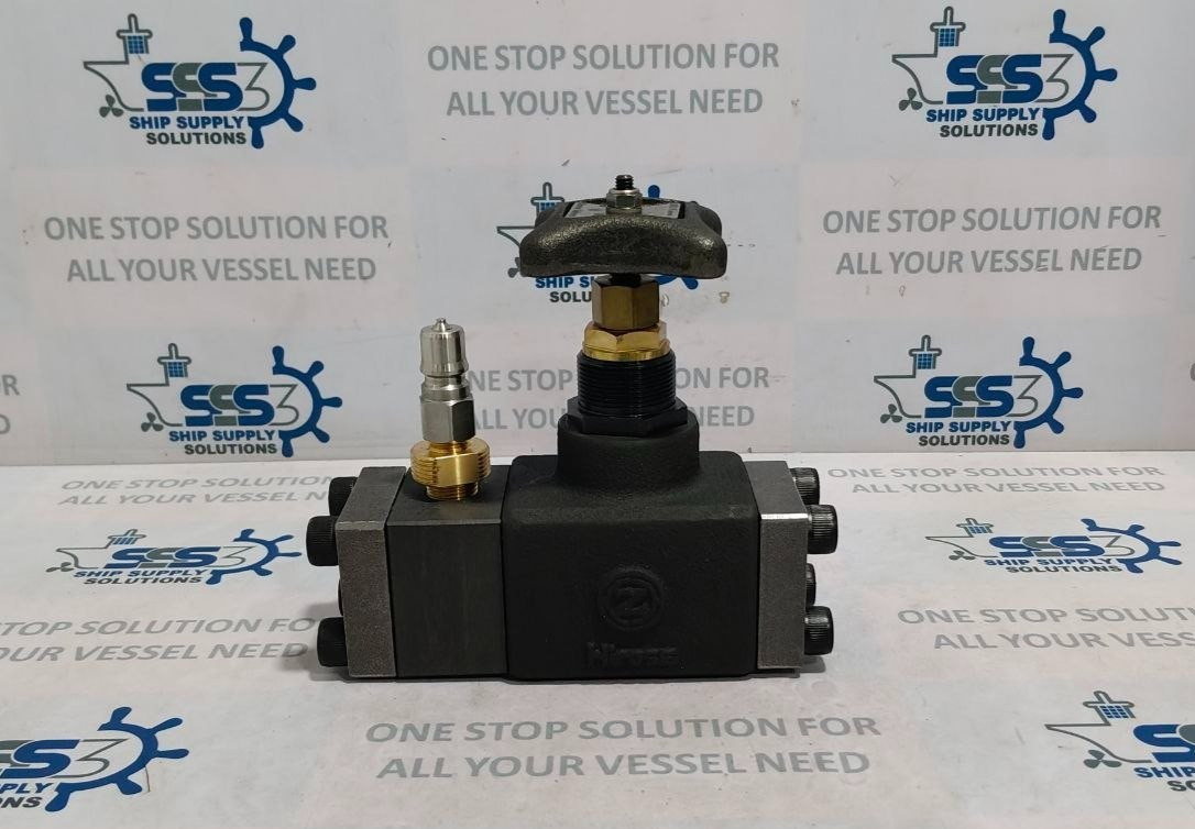 Hirose HF-4211-K-10-23-631 Hydraulic Valve Manifold Mount W/Handwheel