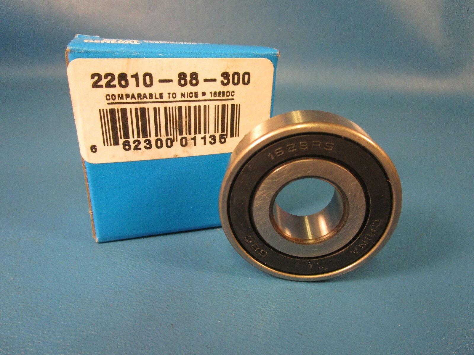General 22610-88 Double Sealed Radial/Deep Groove Ball Bearing (1628DC,1628 2RS)