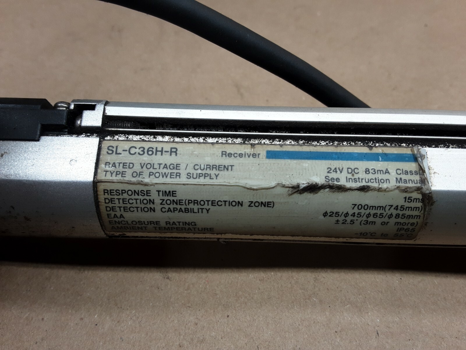 KEYENCE SL-C36H-R / SL-C16H-R LIGHT CURTAIN RECEIVER #1005D19PR5