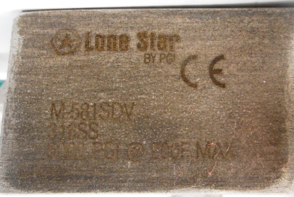 LONESTAR, PGI 3-VALVE MANIFOLD, M-581SDV, 316SS, 6000 PSI @ 200 DEG F MAX