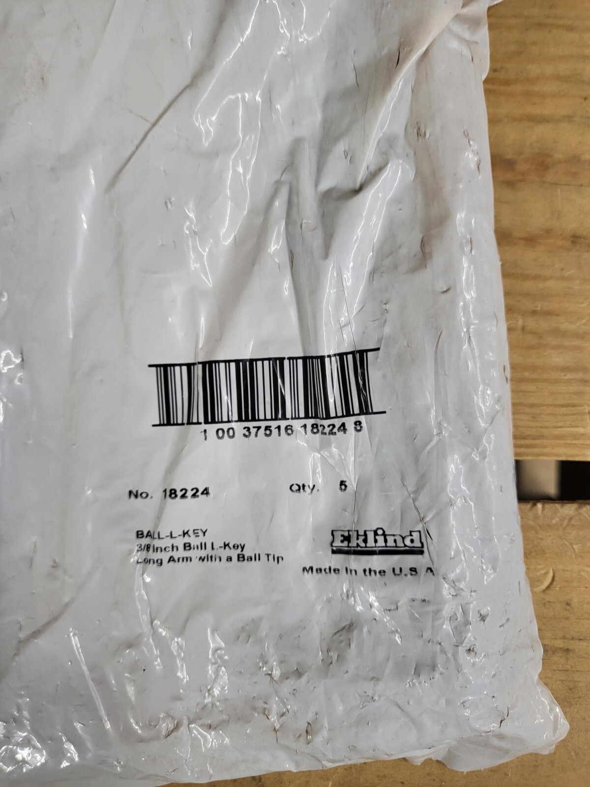 Eklind 3/8″ Ball Driver L Wrench 18224 Qty 5