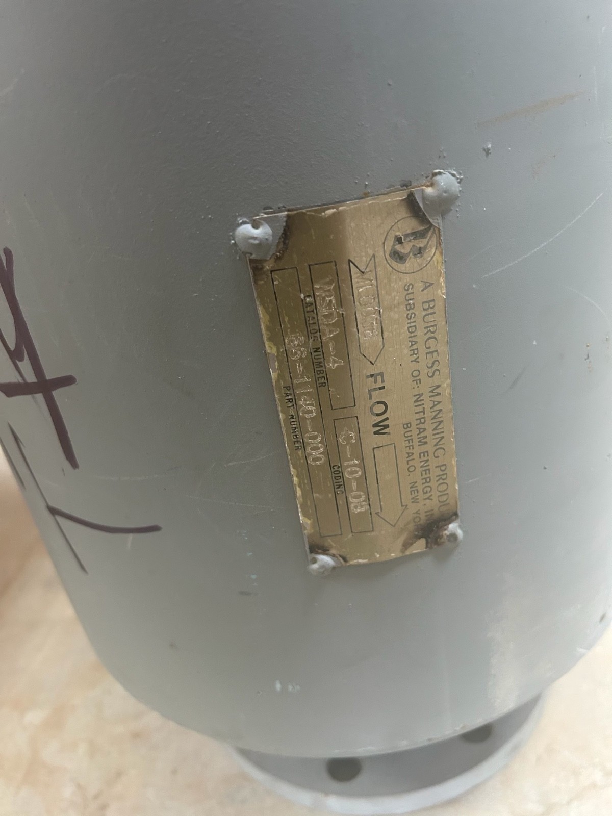 NEW Burgess Manning WSDA-4, 66-1140-000 air water separator – immediate shipment