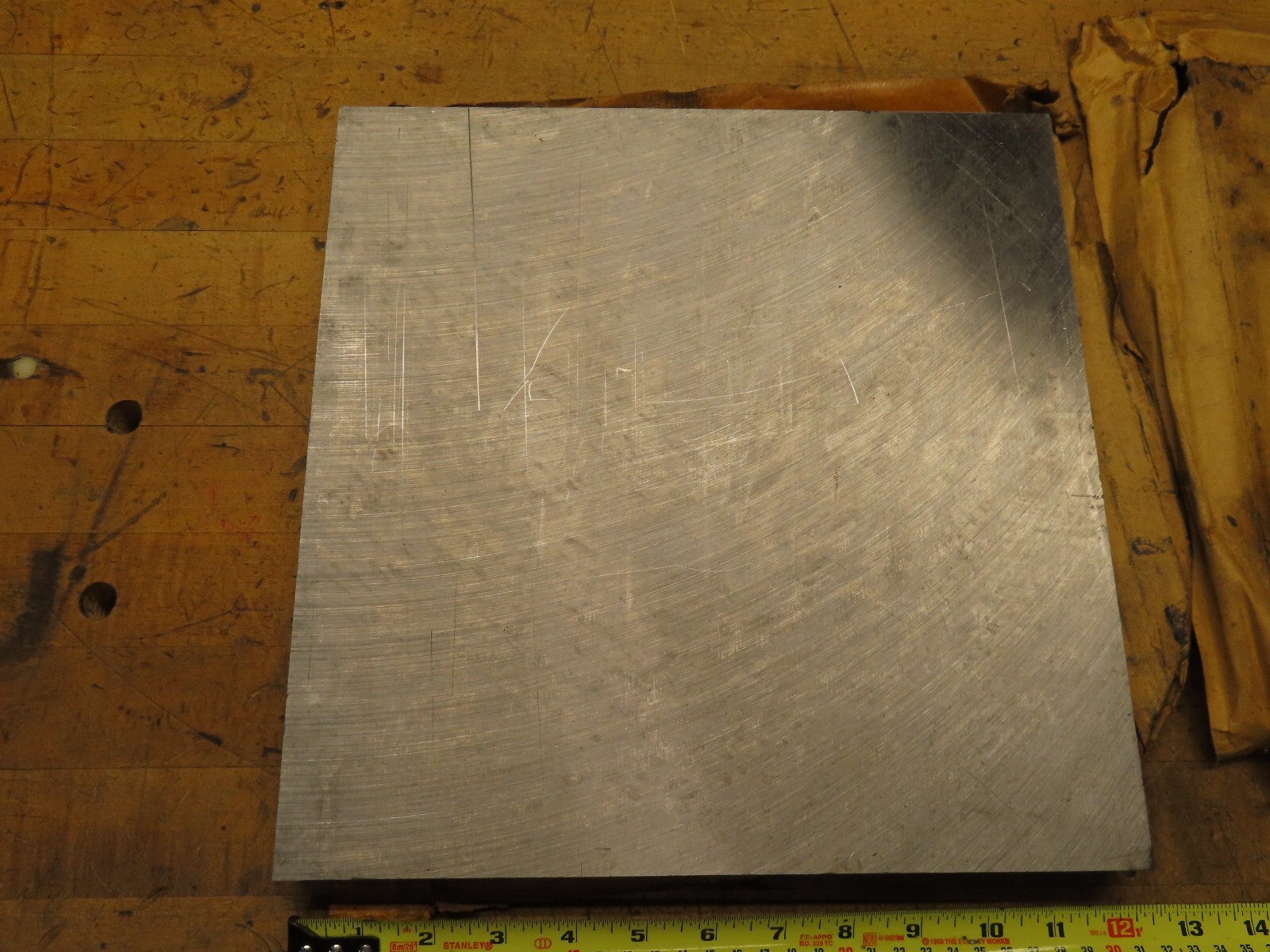 12″ X 12″ x 1″ low carbon steel square flat stock 9501484