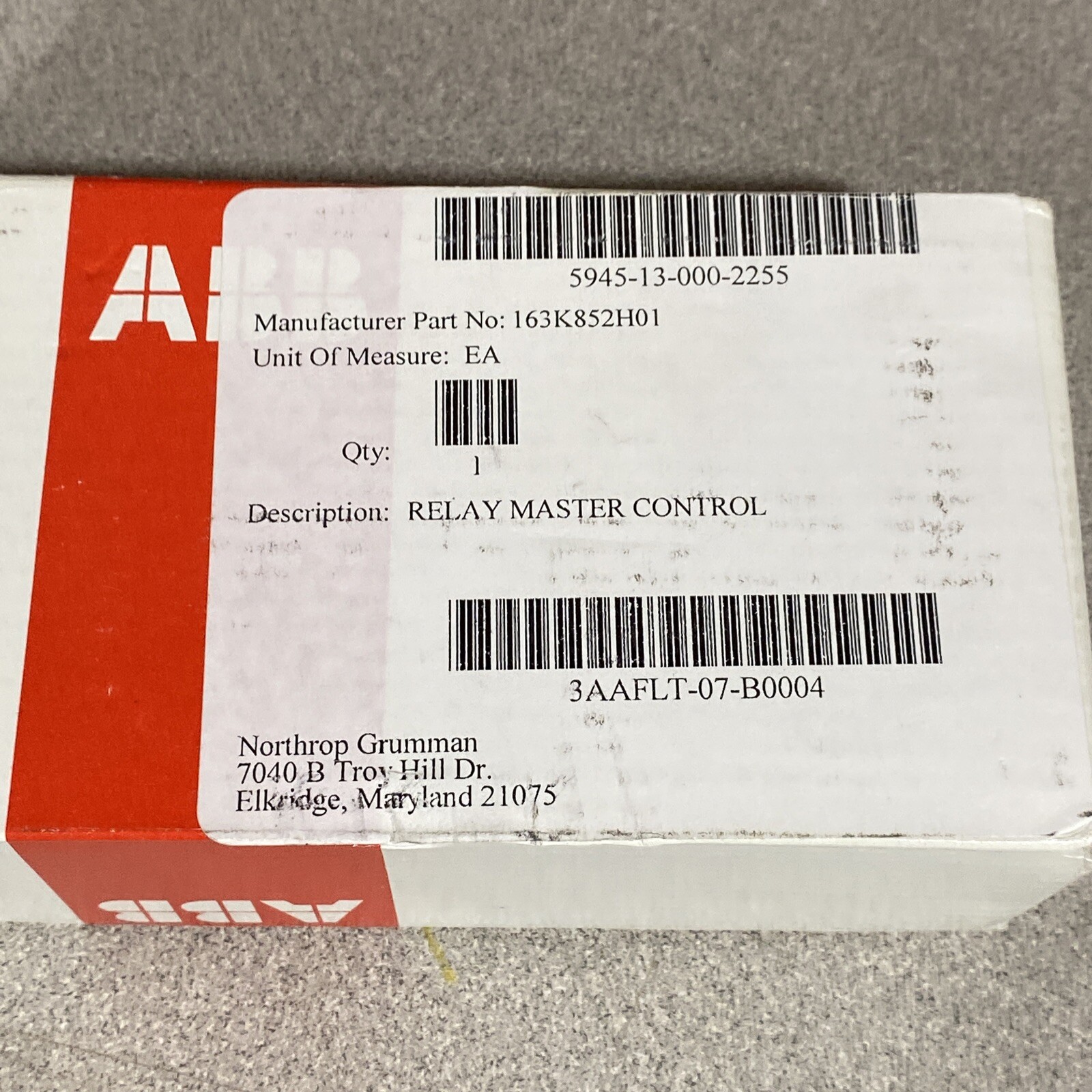 NEW ABB AL16-30-01 And Is 24V DC Or 163K852H01 Relay Master Control!