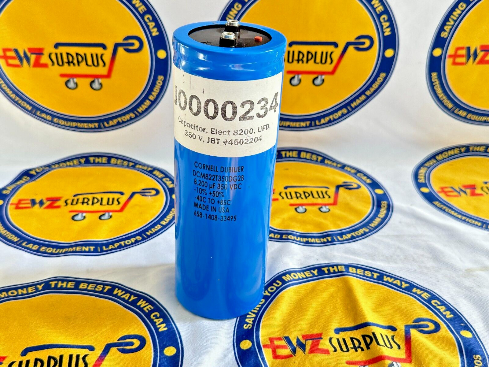 NEW CORNELL DUBILIER 8200 UF 350VDC CAPACITOR DCM822T350DG2B MADE IN USA