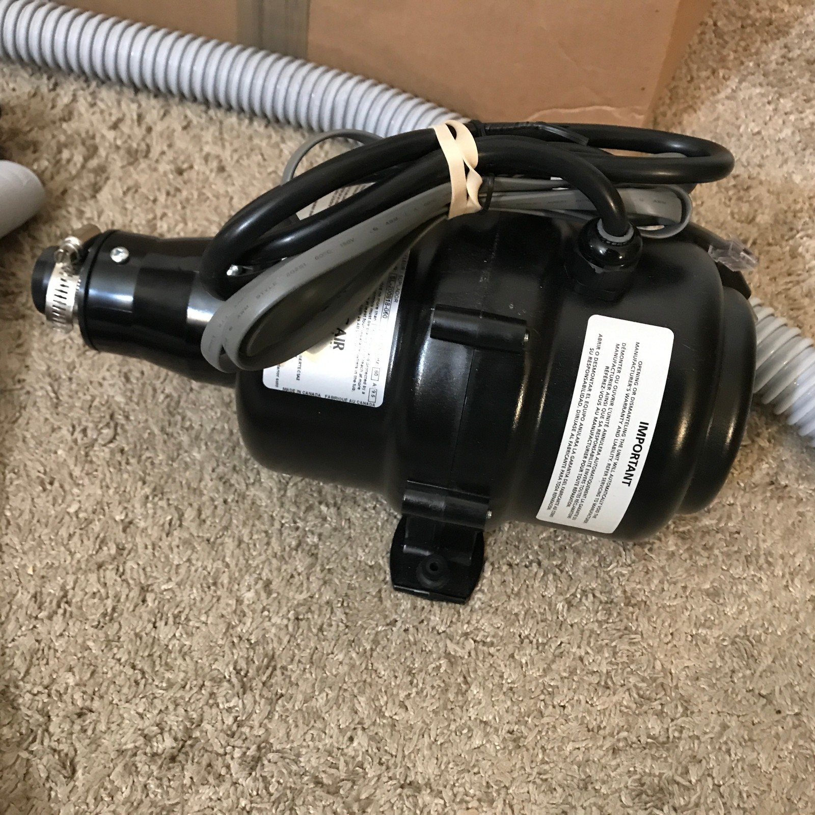 CG Air Systems Blower SLS-3-75-120/60A-N+CG01 120V 60hz 9.5a Plus Remote