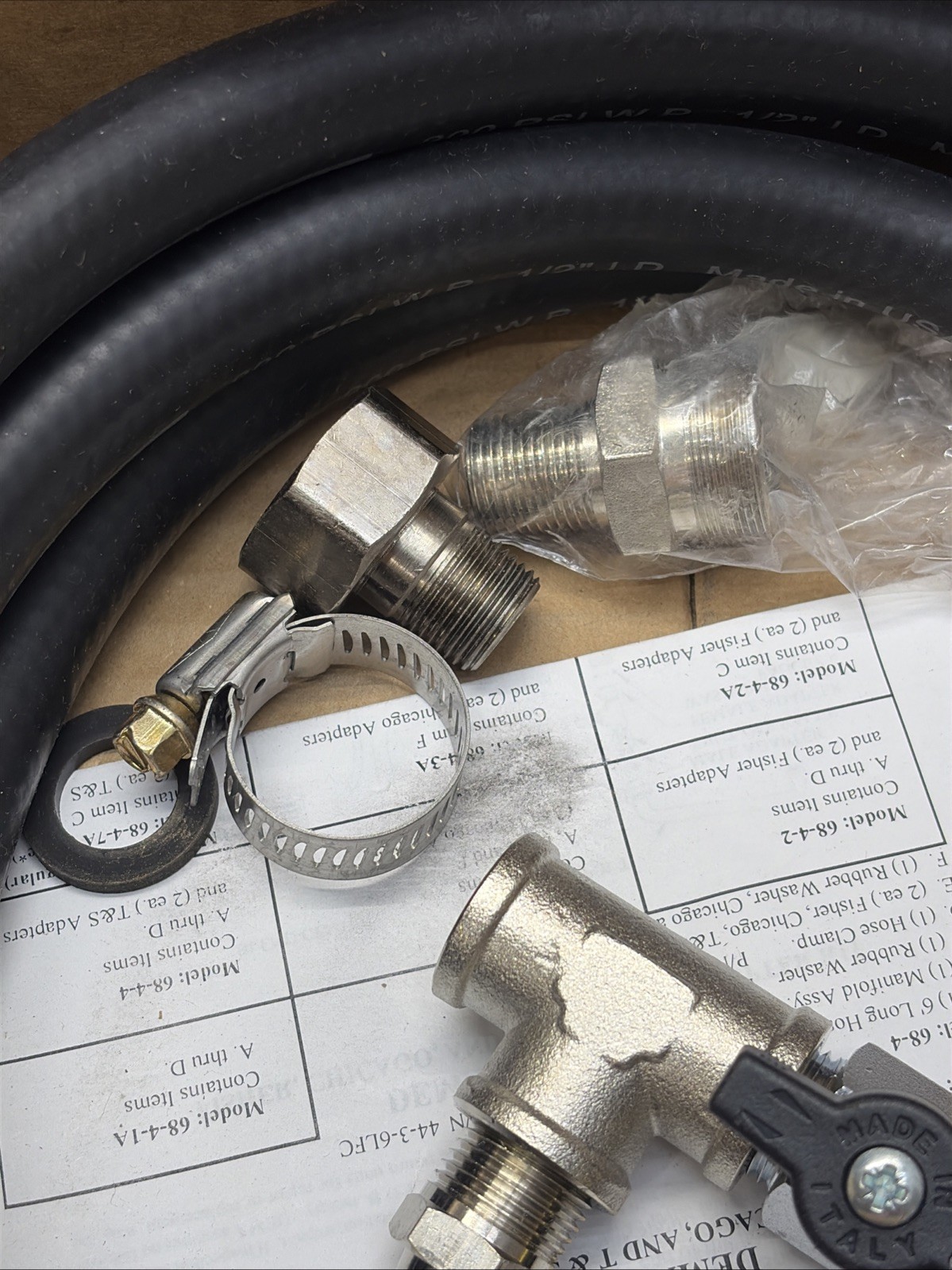 DEMA Engineering 68.4.2 Faucet Adapter Kit For Chemical Dispensing NIB