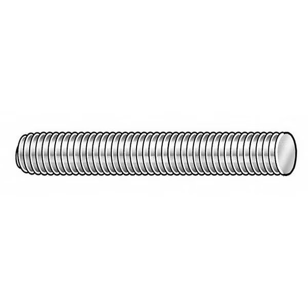 Zoro Select Threaded Stud, Black Oxide,