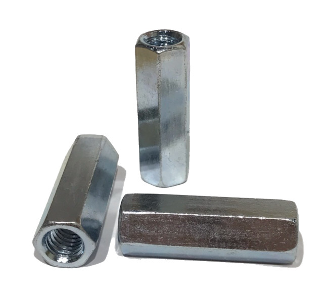 Hex Coupling Nut Assortment – Zinc Plated Steel – Large Metal Locking Tray