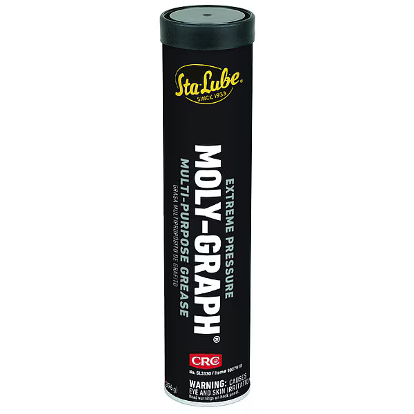 Sta-Lube Multipurpose Grease, 14 oz, Cartridge, Mineral Base, 250 Degrees F Max