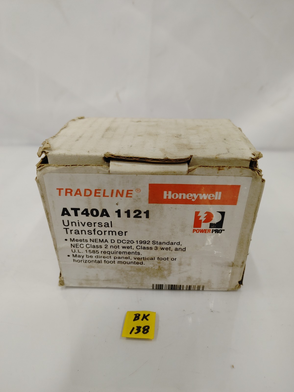 Honeywell AT40A 1121 Universal Transformer – SEALED