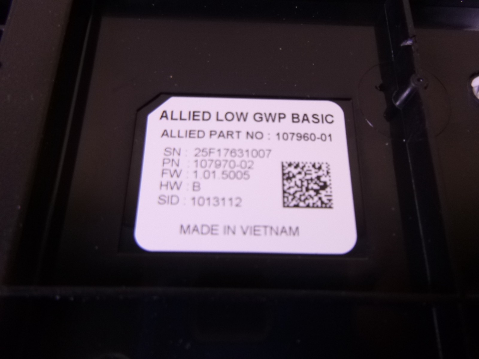 Allied 107960-01 LOW GWP BASIC RDS 27A05 Field Kit HVAC 107970-02