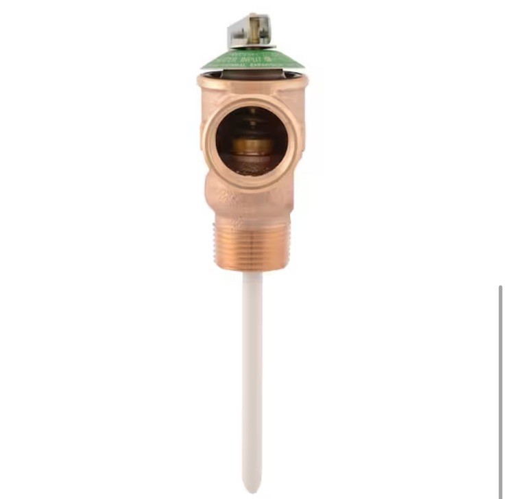 Cash Acme 3/4 in Bronze NCLX Temperature Pressure Relief Valve 1-1/4 in Shank