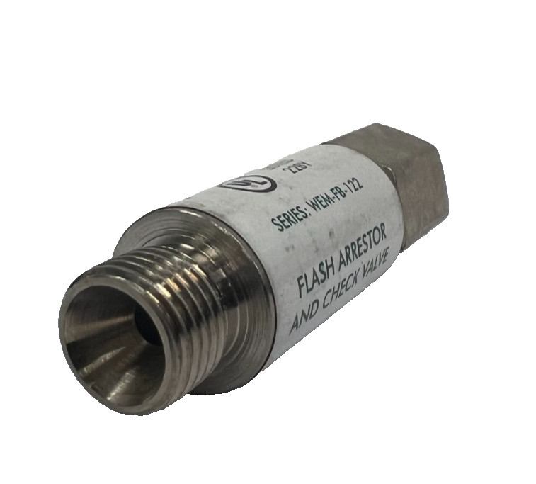 WELDMARK WEM-FB-122 FLASH ARRESTOR AND CHECK VALVE 9/16″-18 125 PSIG