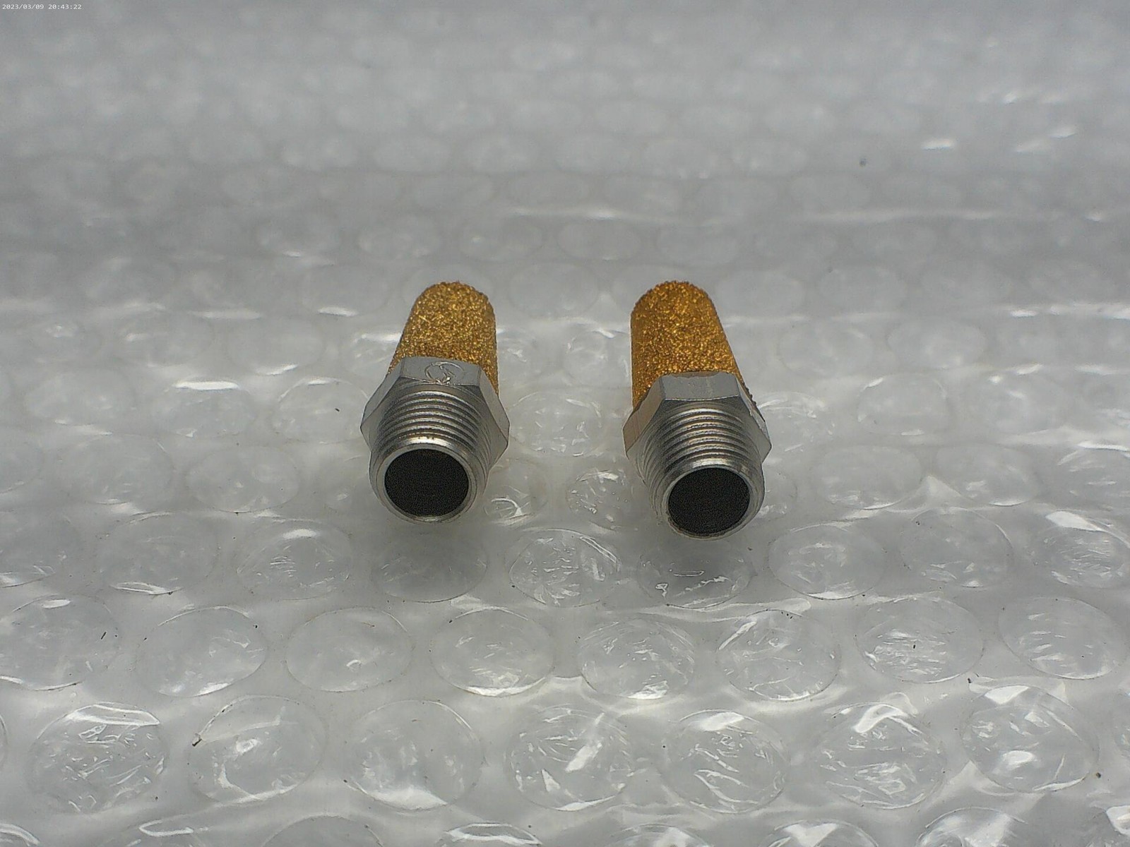 INDUSTRIAL SPARE ASP-1 EXHAUST MUFFLER LOT OF 2 NSNP