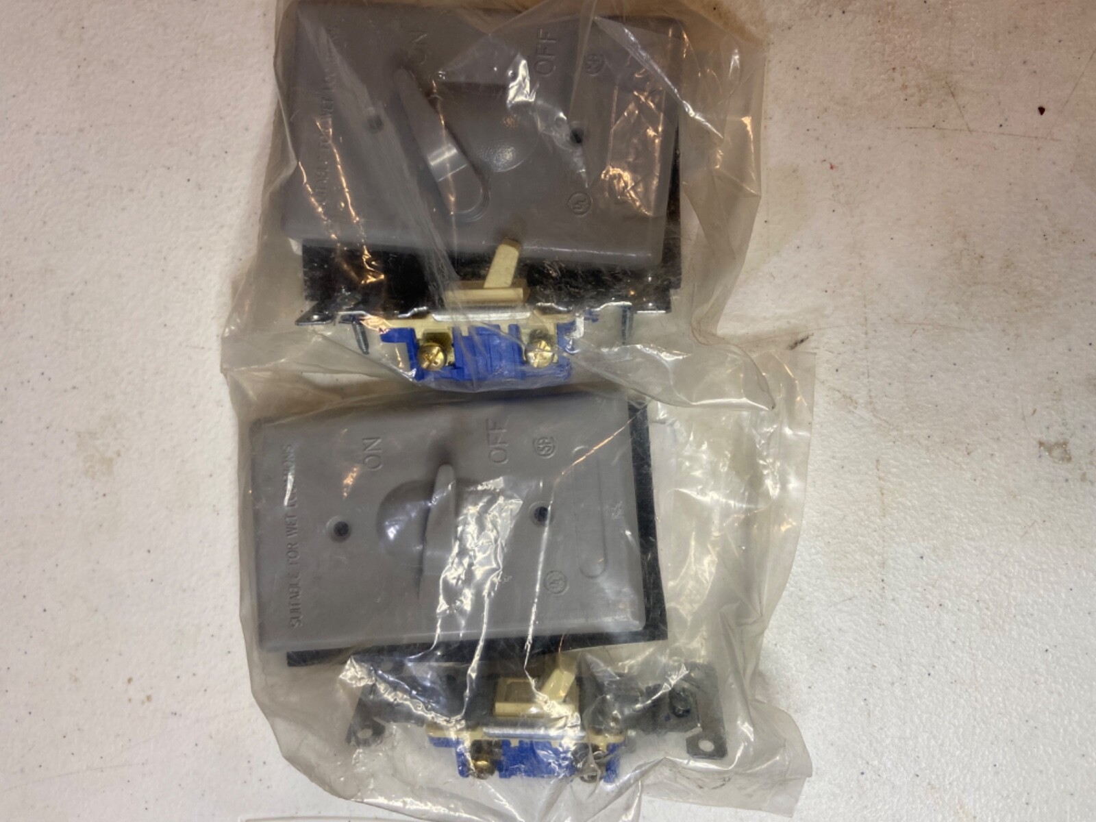 Appleton EGS WCT115 Toggle Switch Cover With Single Pole Light Switch Lot 2 I1
