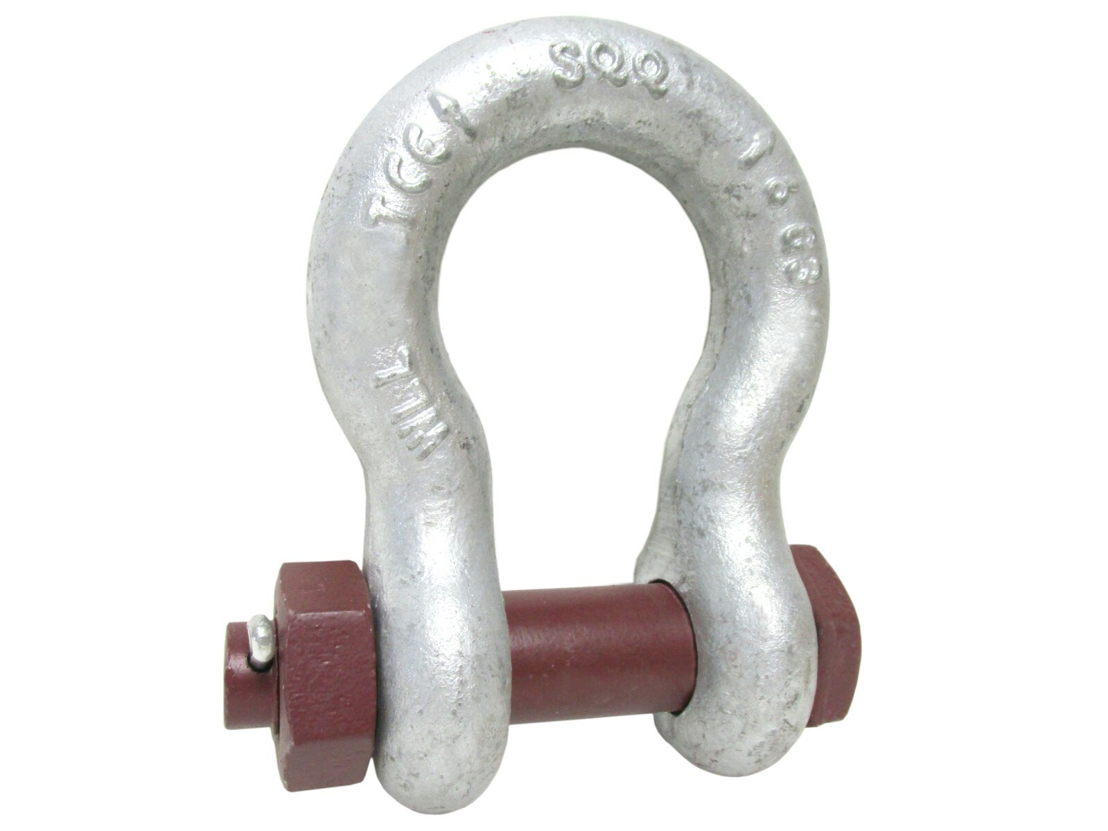 1-1/4 Galvanized 12 Ton Safety Bolt Anchor Shackle D Ring Clevis Lifting Rigging