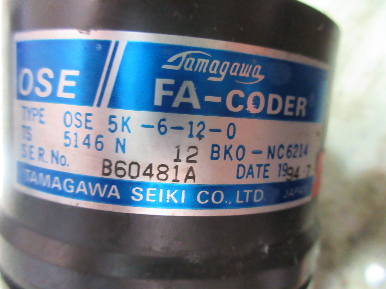 MITSUBISHI ENCODER OSE5K-6-12-0 TS 5146N 12 BKO-NC6214 WARRANTY