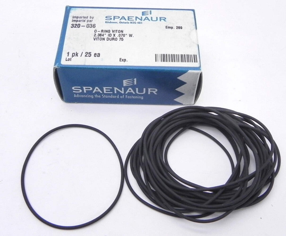 Spaenaur O Ring Viton 75 Duro Black 320-036 (25 Pcs)