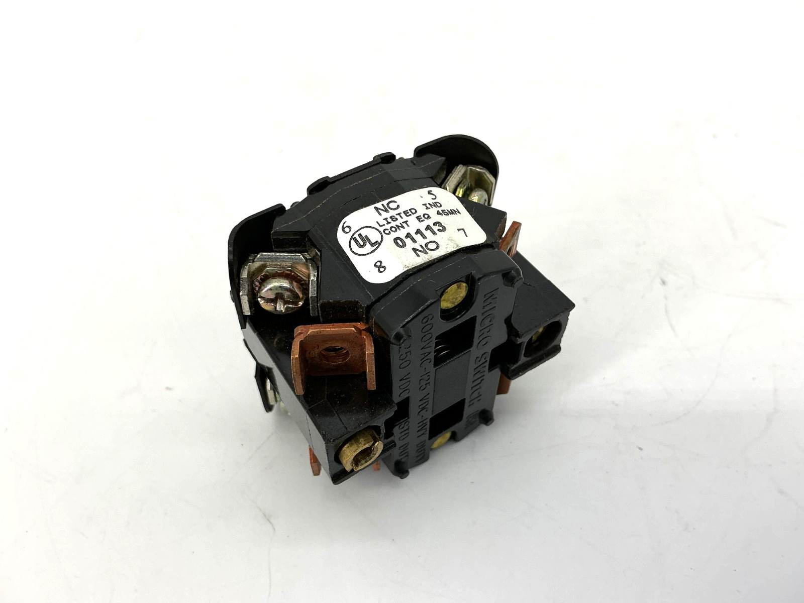 Lot of 2 Honeywell Micro Switch PTCC Contact Block 2NC 2NO 600VAC