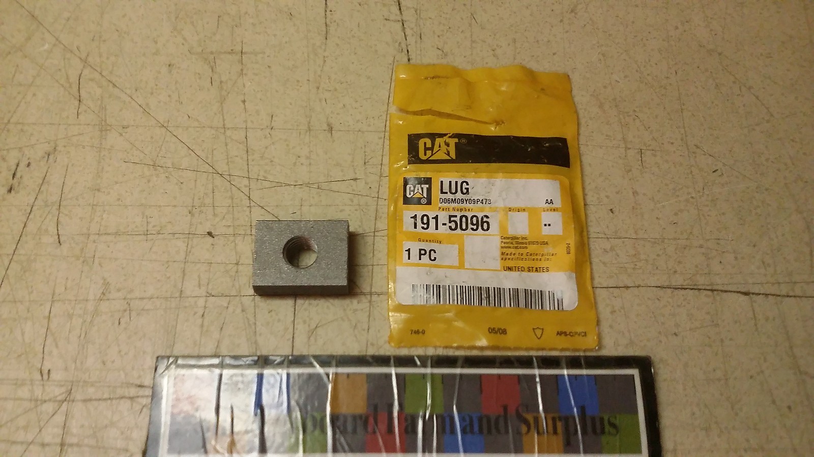 NOS CAT Caterpillar Special Lug 191-5096 2590-01-602-6767