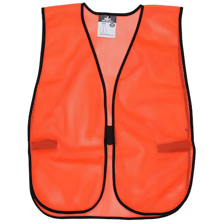 MCR Safety V201 General Purpose Non-ANSI Safety Vest Universal Hi-Viz Fluorescen