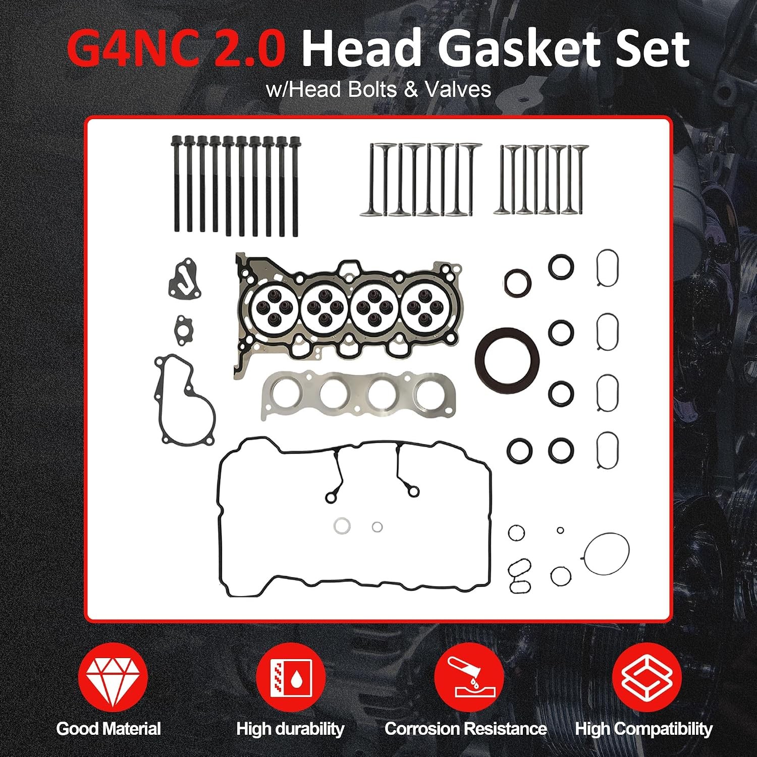 Hyundai Elantra 2.0L G4NC Overhaul Kit 2012 2020