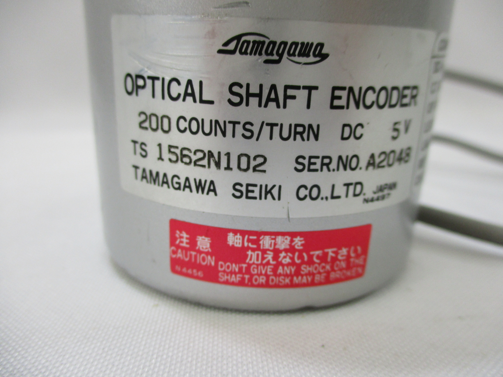 *NEW* TAMAGAWA SEIKI TS 1562N102 OPTICAL SHAFT ENCODER 200 COUNTS/TURN DC 5V