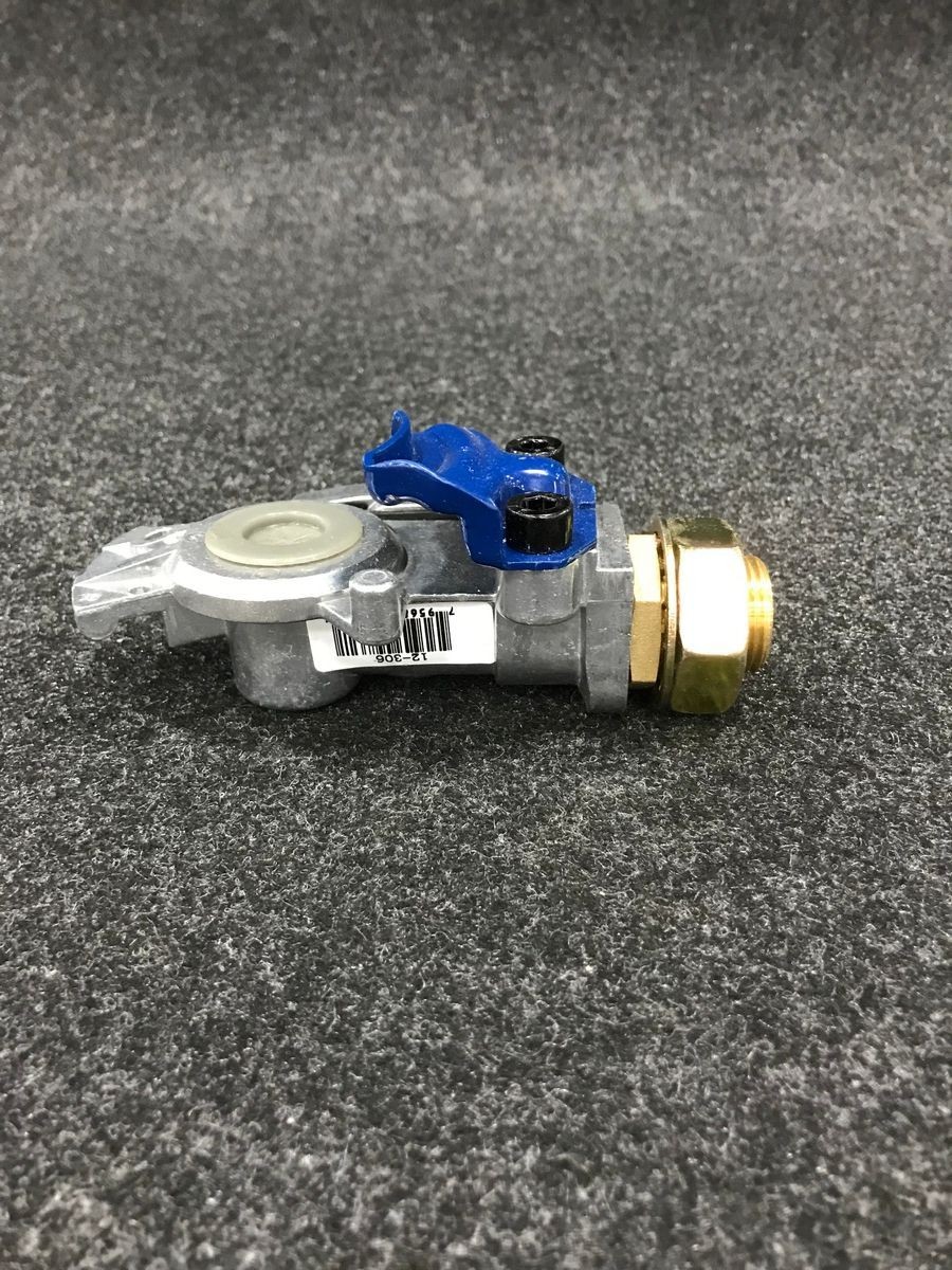 PHILLIPS Shut Off Gladhand Valve Blue Bulkhead Service 1/2″ Port 12-306