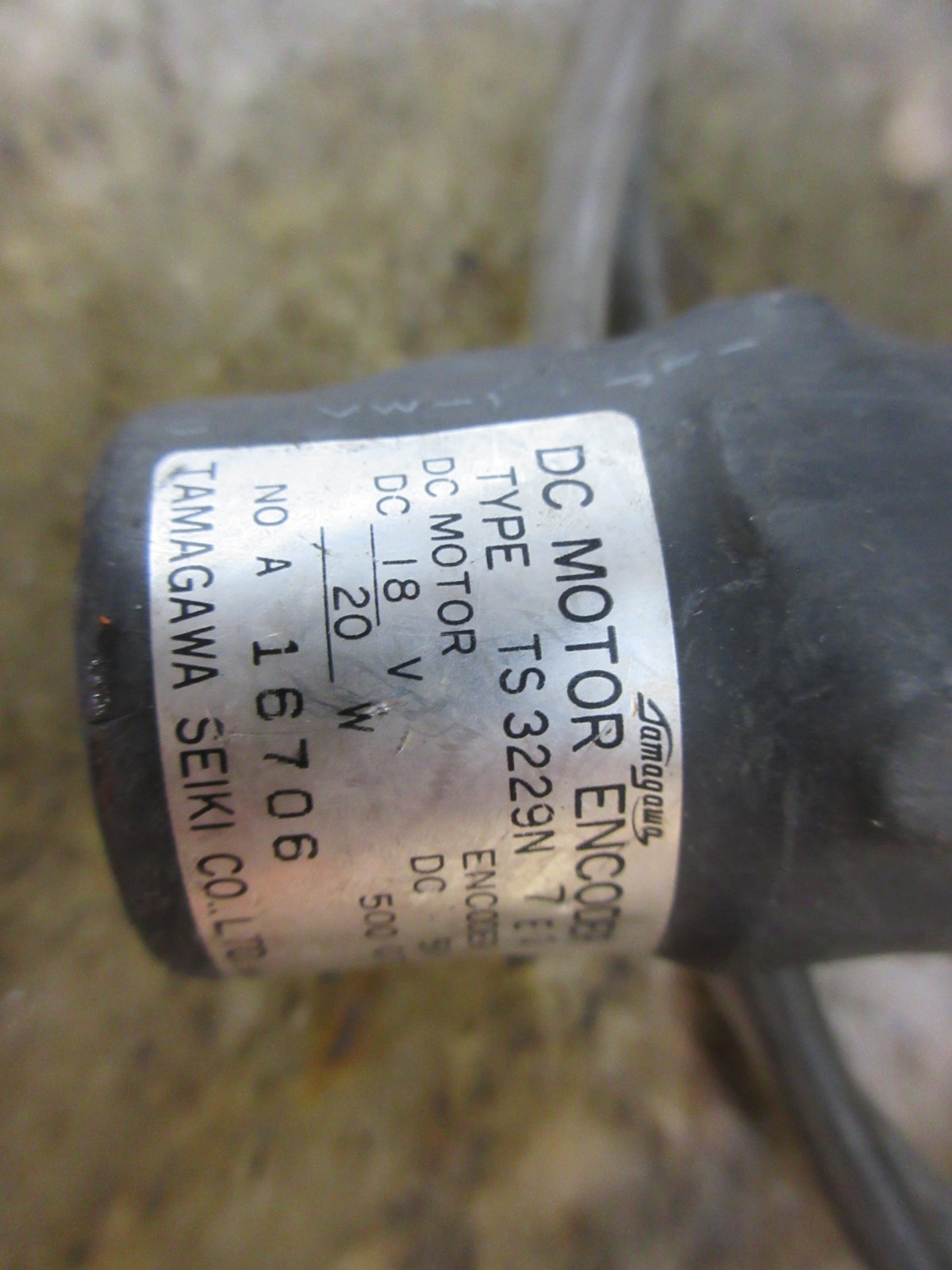 TAMAGAWA DC MOTOR ENCODER TYPE TS3229N 7E3 A16706 TS3229N7E3 CX 20