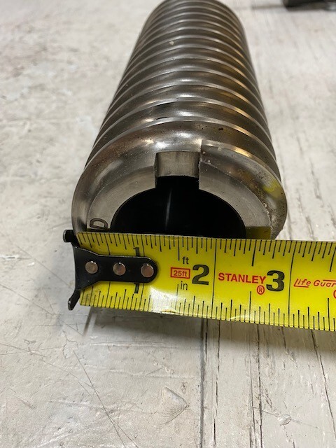 R&D 8″x3″ Pointed Worm Screw for Cheese/Corn Puff Extruder Machine (K1)