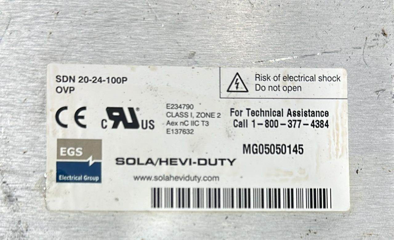 SOLA SDN 20-24-100P POWER SUPPLY