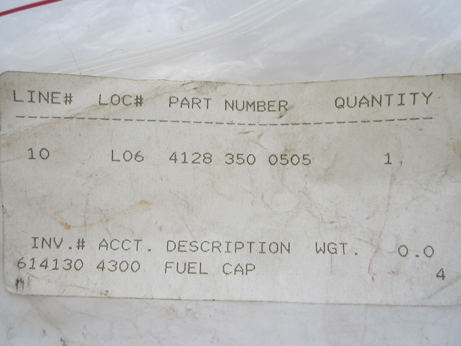 STIHL 4128 350 0505 FUEL CAP