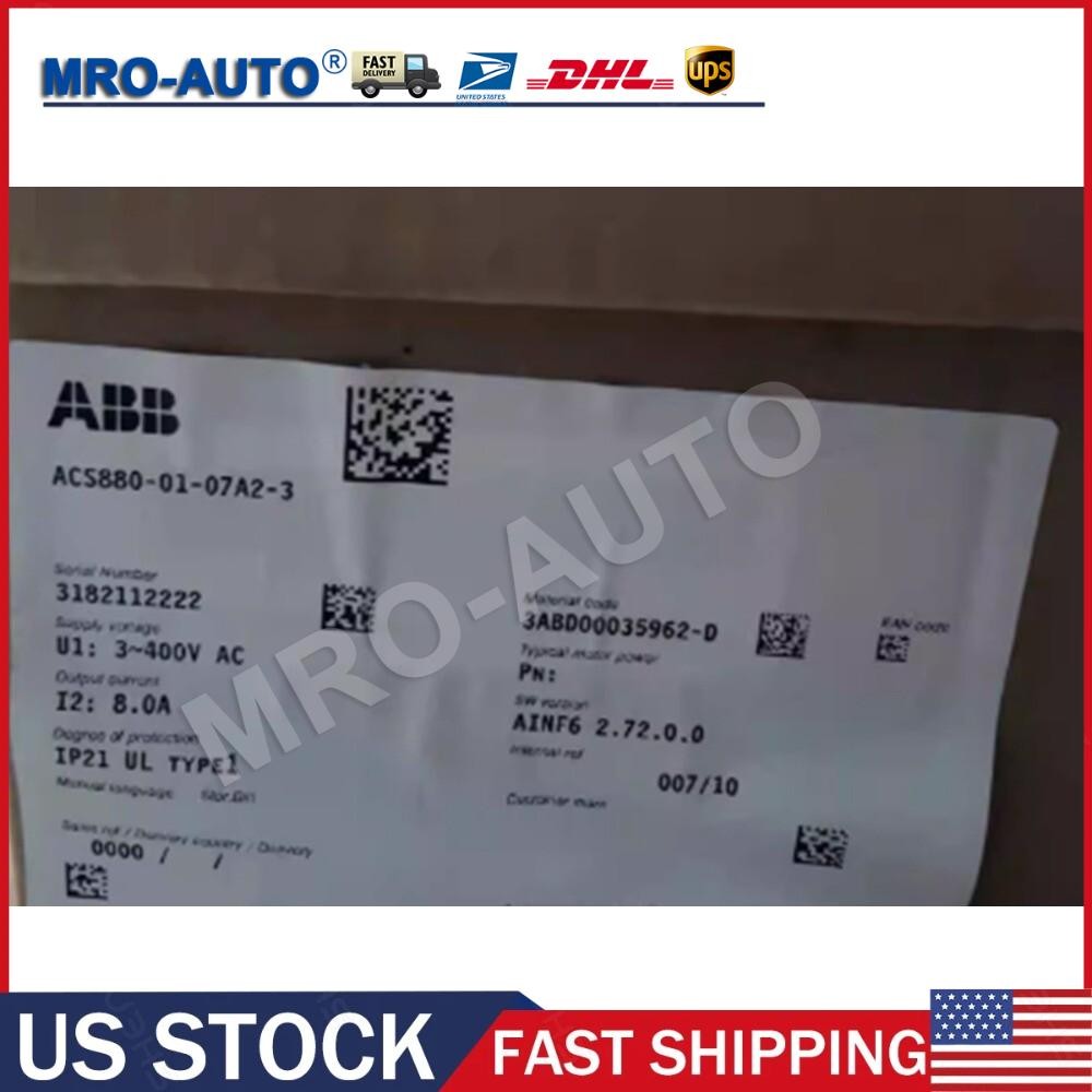 New In Box ABB ACS880-01-07A2-3