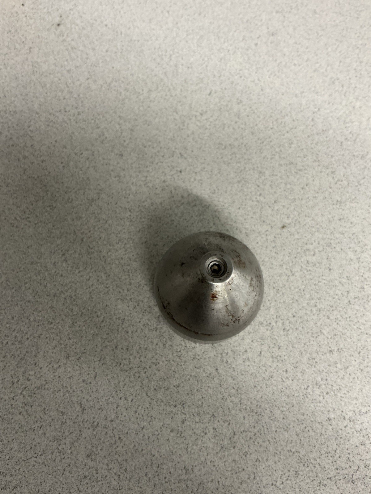 Stainless Steel Bullet-Shaped Industrial Part w/ Threaded Bore, Set Screws 2 in