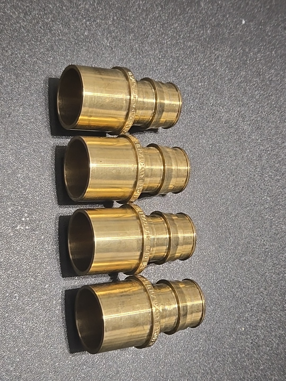 Uponor Q5517575 3/4″ Pex x 3/4″ Brass Sweat Adapter 4pc Lot