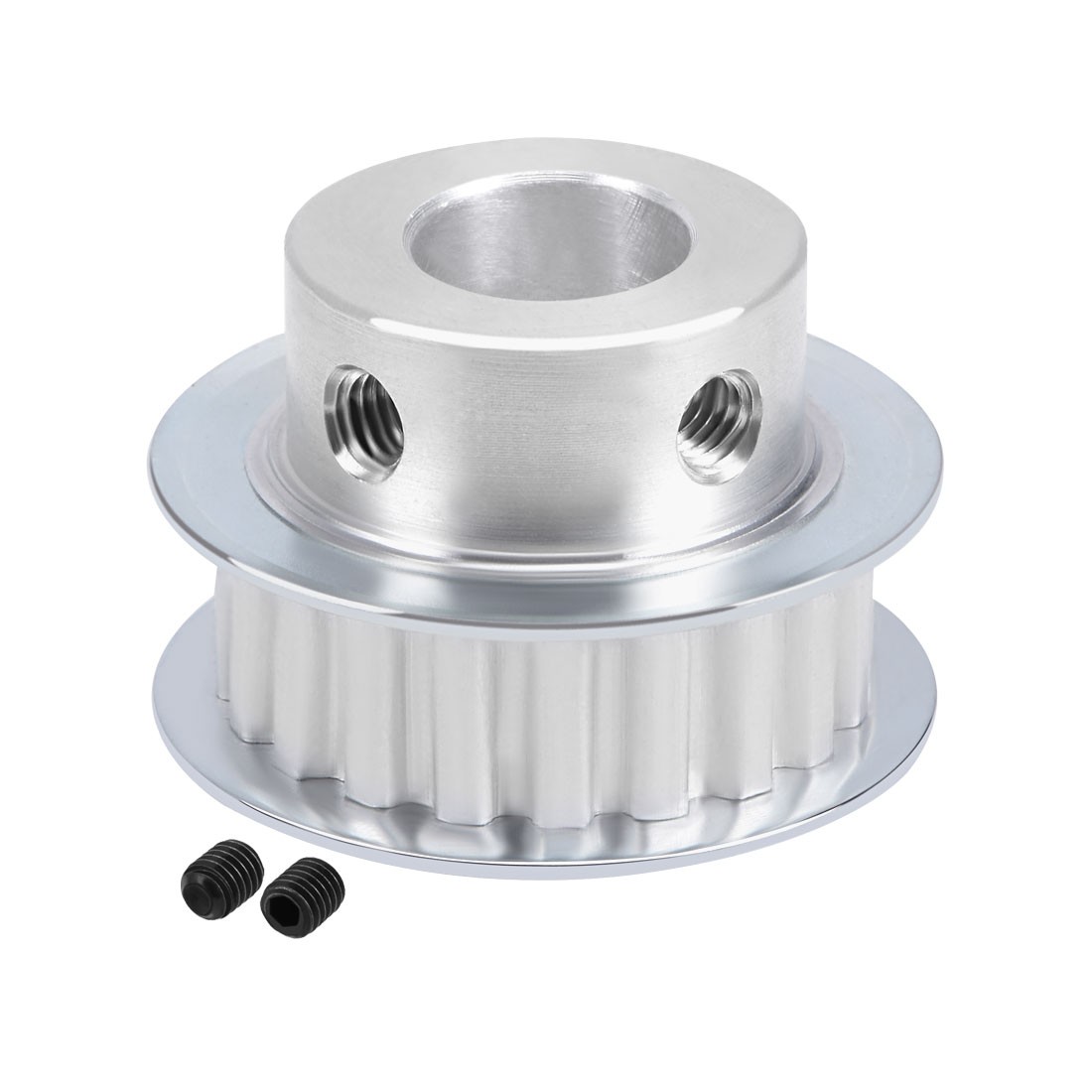 Aluminum XL 20 Teeth 12mm Bore Timing Belt Pulley Flange for 10mm Belt
