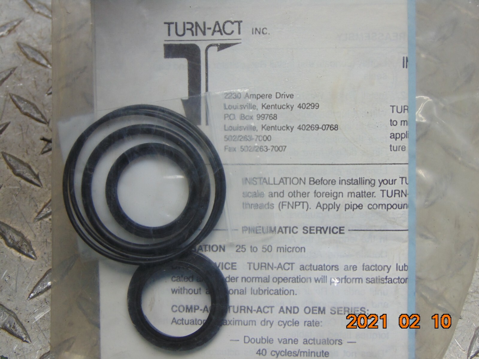 TURN-ACT SK-TAC2050 ACTUATOR SEAL KIT