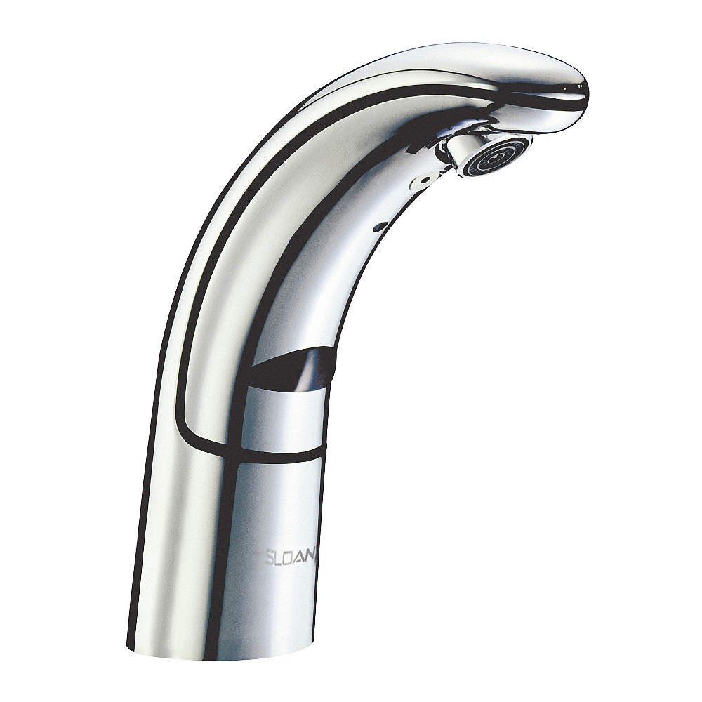 SLOAN EAF150-ISM Mid Arc,Chrome,Sloan,Optima,Brass,1.5gpm 5YJP2