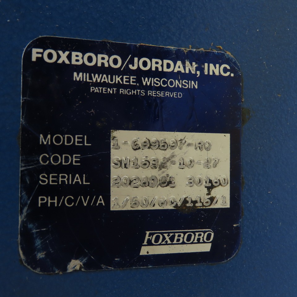 Foxboro Jordan 1-C99597-R0 Rotary Actuator 1/2″ NPT Code SM153-10-27