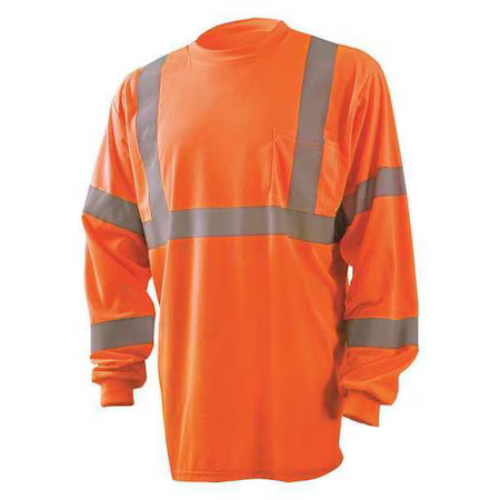 Occunomix Lux-Lsetp3b-O3x T-Shirt, 3, R, Polyester, Orange, 3Xl