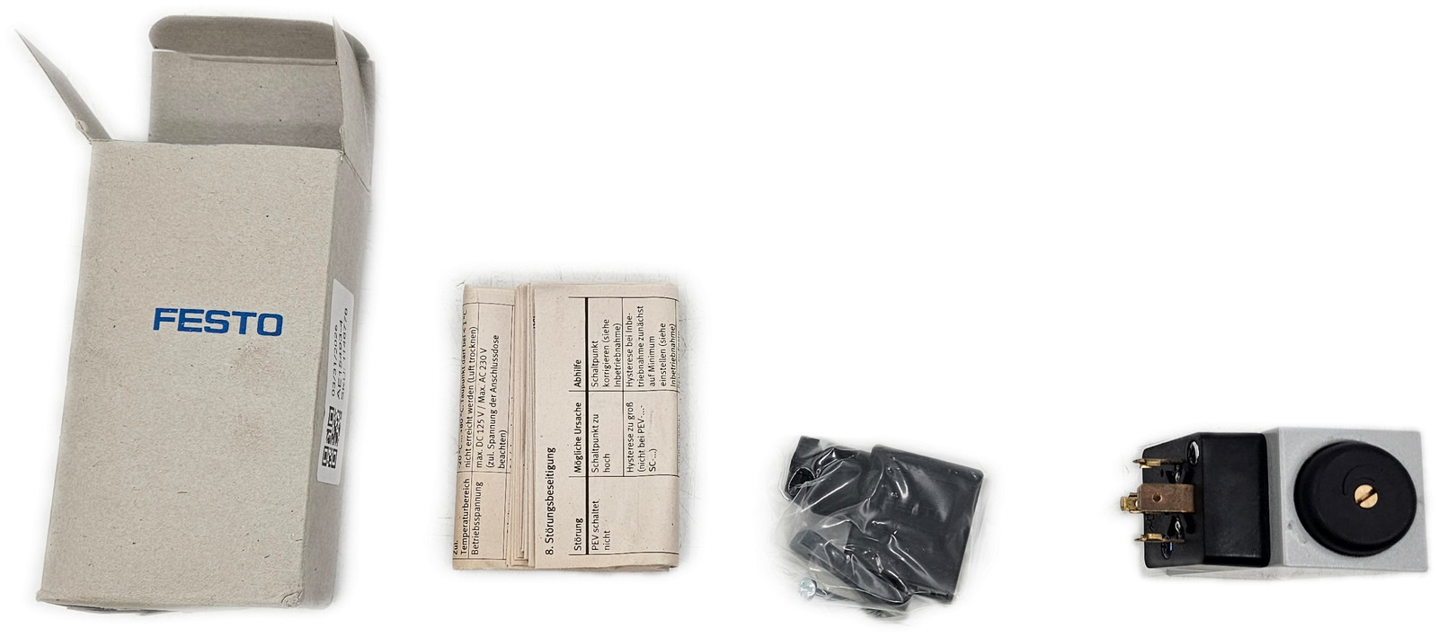 Festo PEV-1/4-B 10773 Adjustable Pressure Switch 1-12 Bar 1/4″