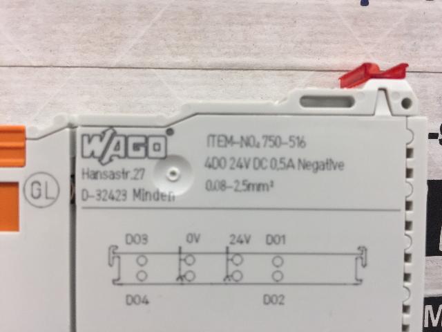 Lot of (5) Wago Output Module Digital 24VDC – 750-516 w/Warranty