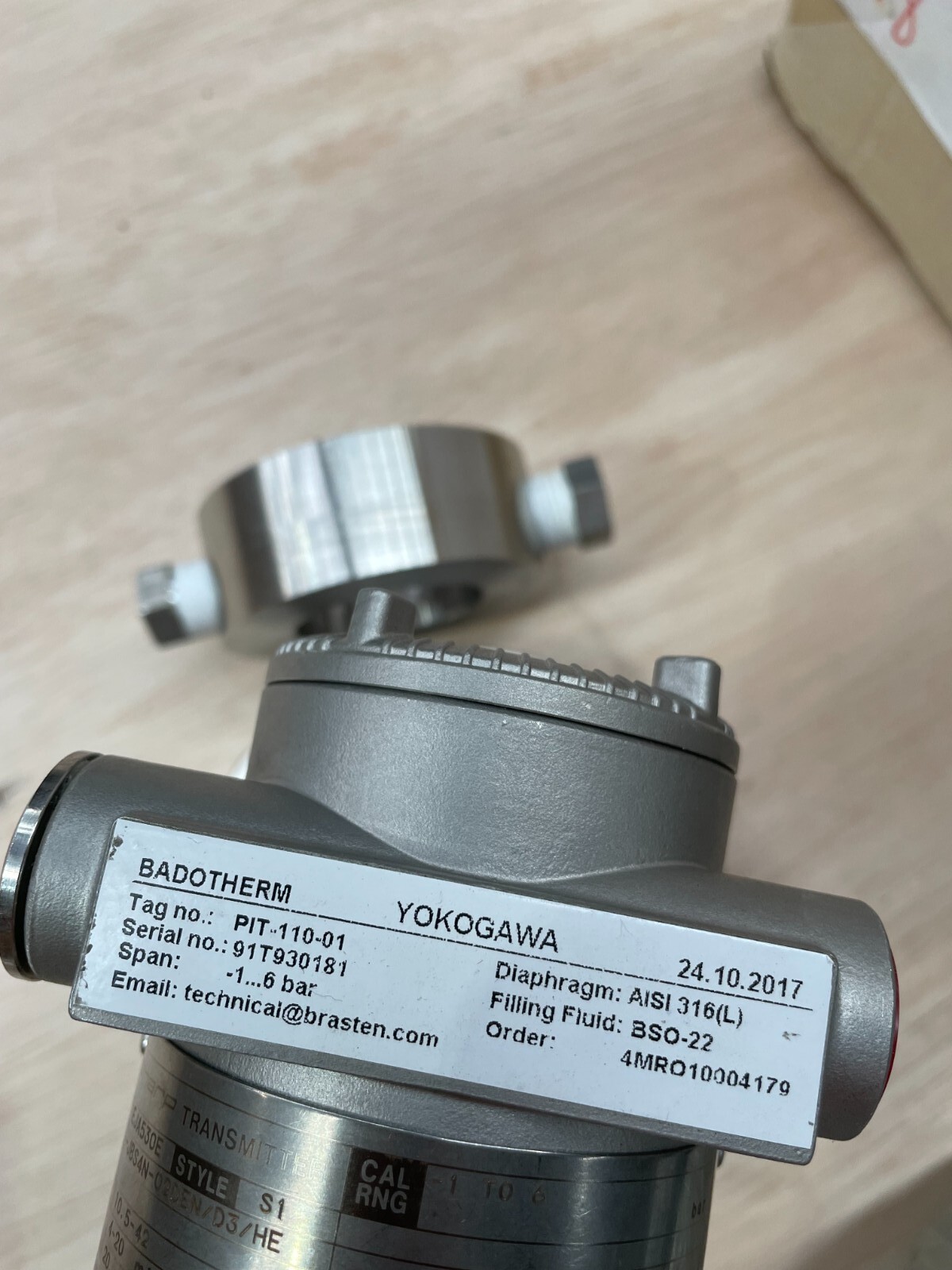 Yokogawa D Harp Gauge Pressure Transmitter Model EJA530E -1-6 bar