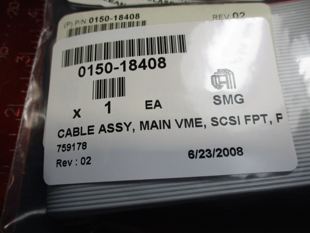 Applied Materials (AMAT) 0150-18408 CABLE ASSY, MAIN VME, SCSI FPT, P5000