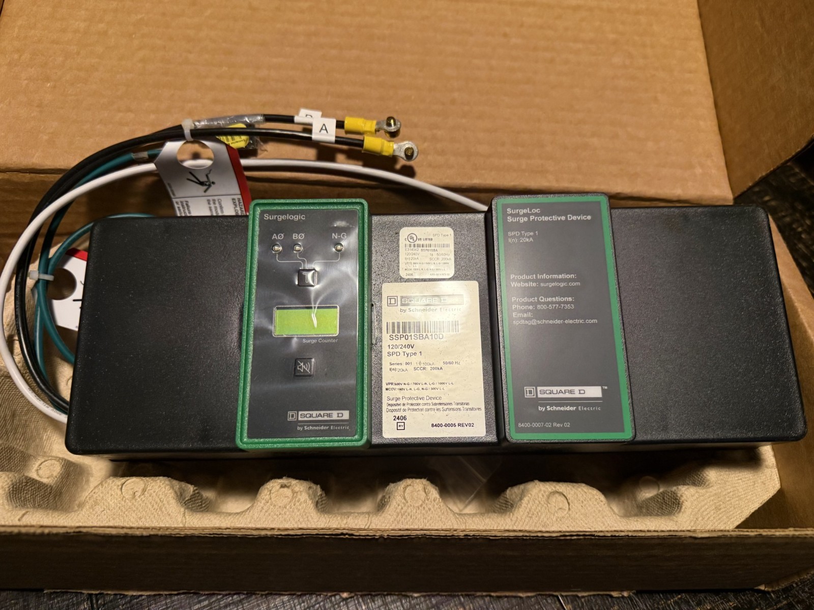 SQUARE D SSP01SBA10D 120/240V 200KA NSNP