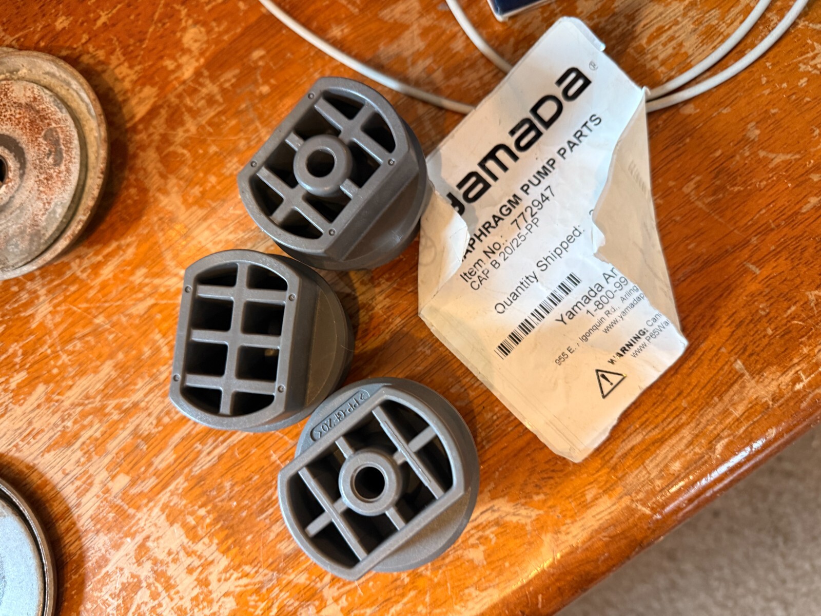 NEW OEM Yamada Air Double Diaphragm Pump Cap B 20/25-PP # 772947 yp