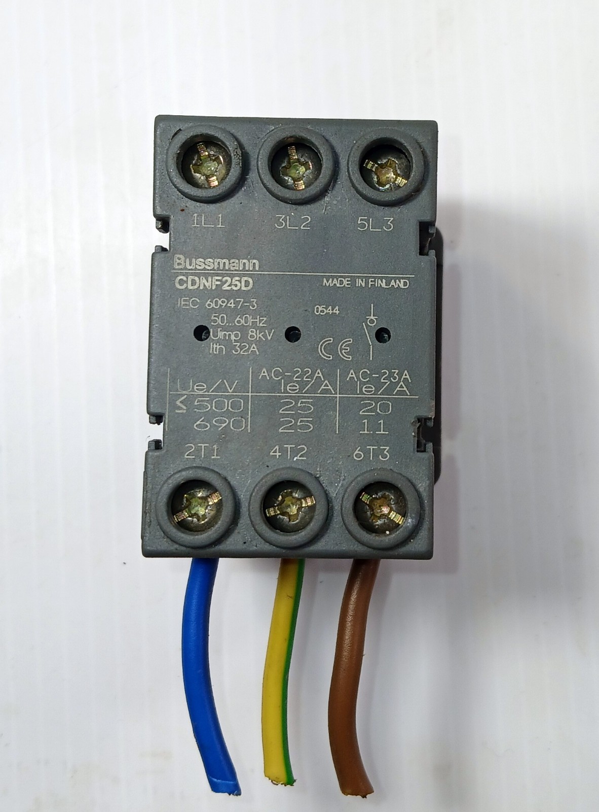 1 USED BUSSMAN CDNF25D NON-FUSED DISCONNECT SWITCH ***MAKE OFFER***